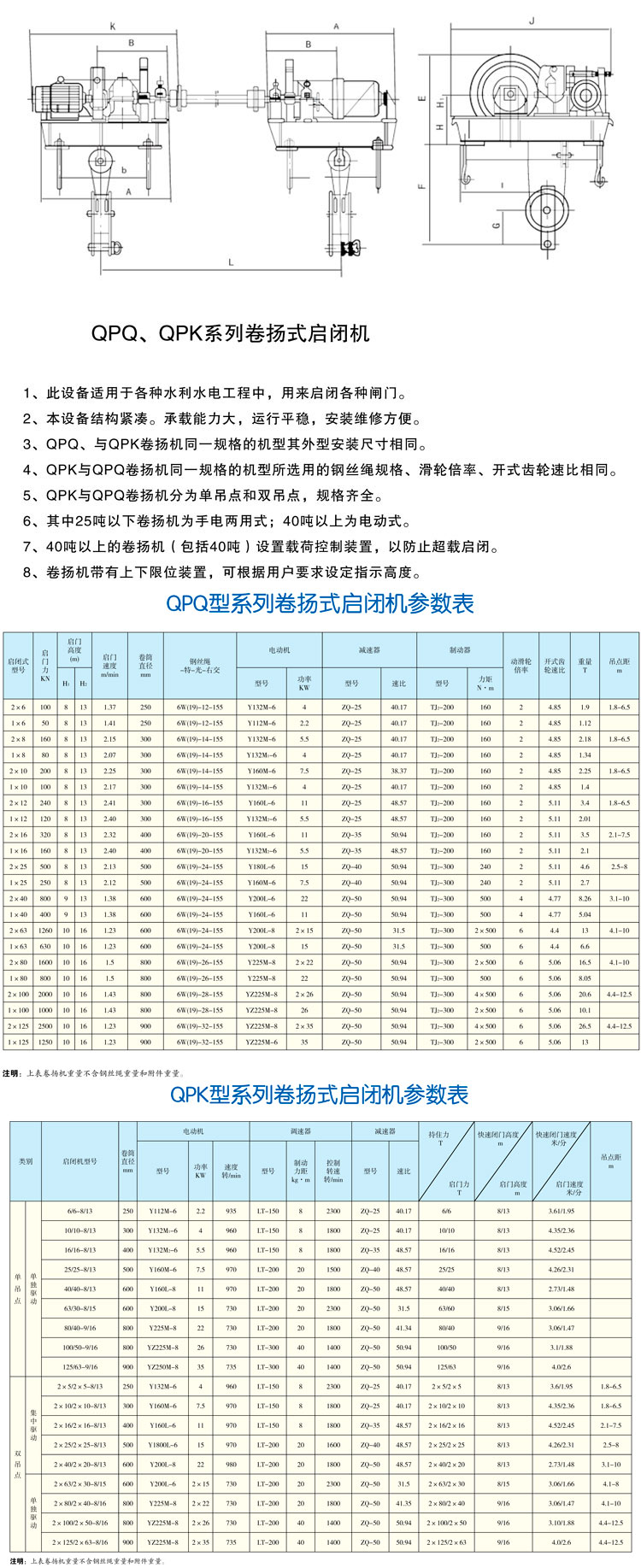 QPQ、QPK系列卷?yè)P(yáng)式啟閉機(jī)